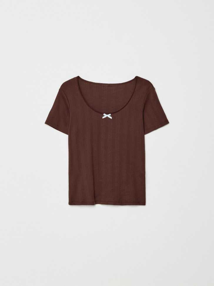 домашняя футболка с рельефным узором 4610517328304 по низкой цене