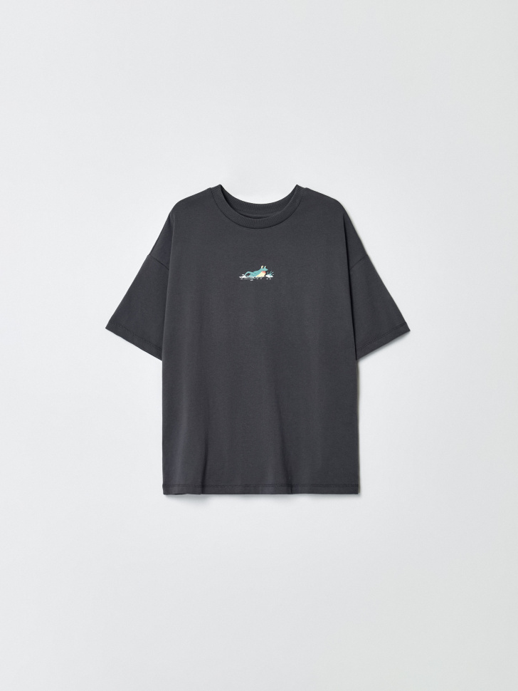 Футболка оверсайз для девочек SELA x Союзмультфильм, серый, арт. 35112