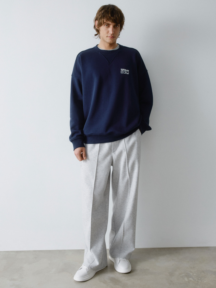 свитшот оверсайз с принтом 4610517245380 по акции