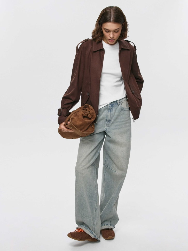 легкая куртка из смесового лиоцелла от бренда sela вид слева