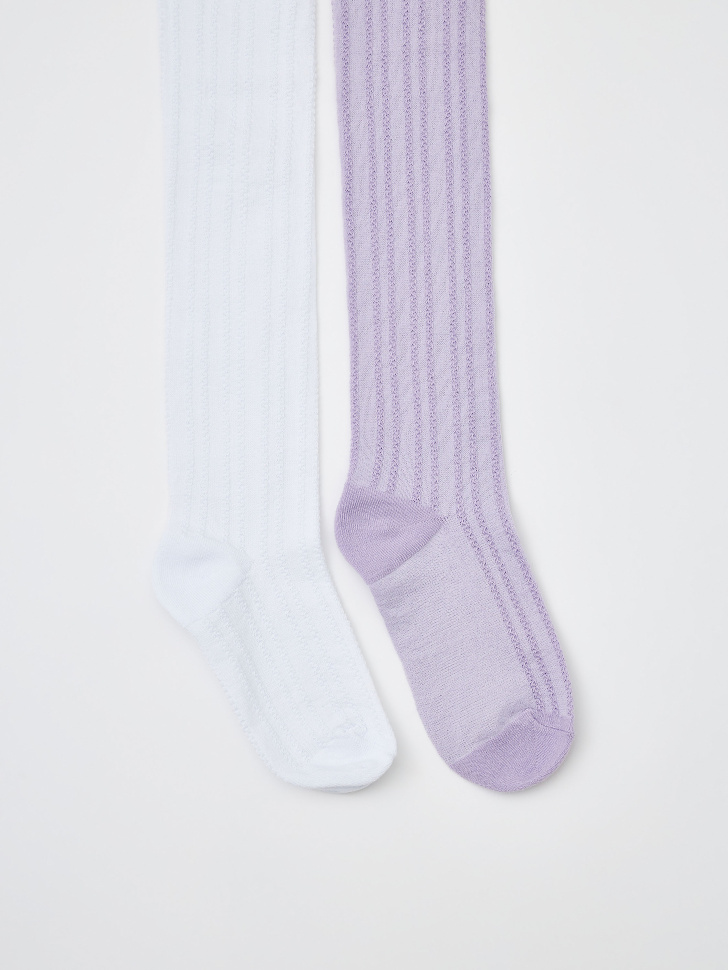 Набор колготок для девочек (принт, 104-110)