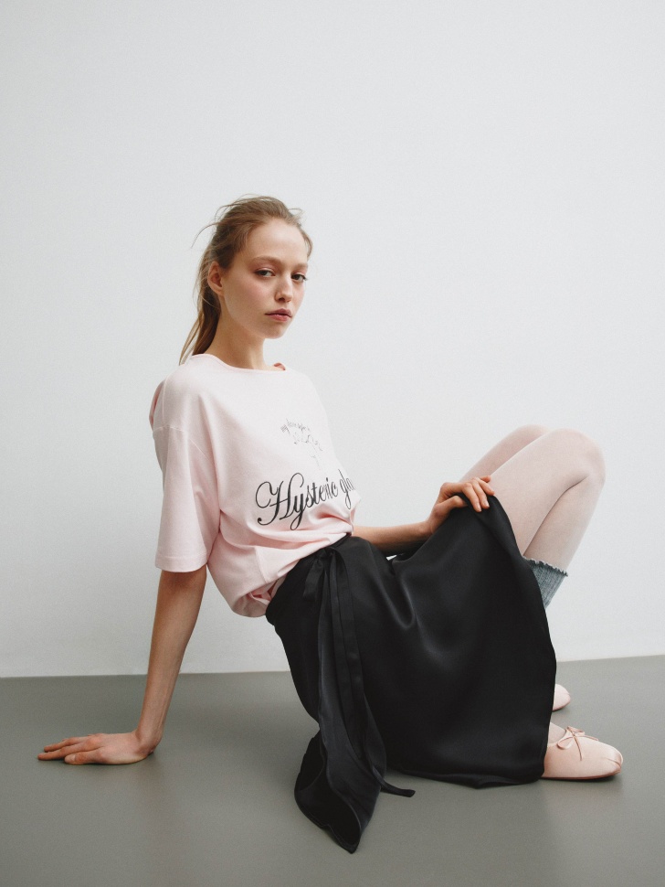 

Сатиновая мини-юбка на запах из линейки SELA Young, SL6803211903