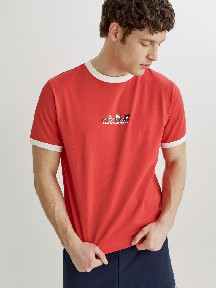 Футболка SELA с принтом Hello Kitty, красный, арт. 45003