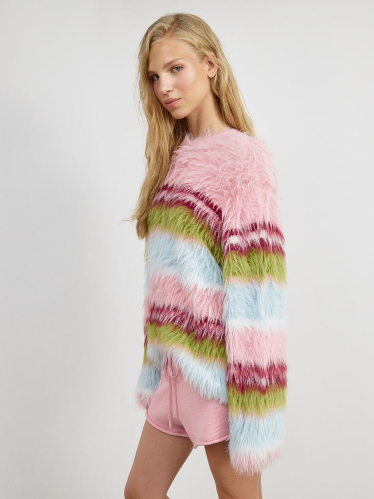 пушистый джемпер оверсайз из линейки sela young 4680798571577 купить с доставкой