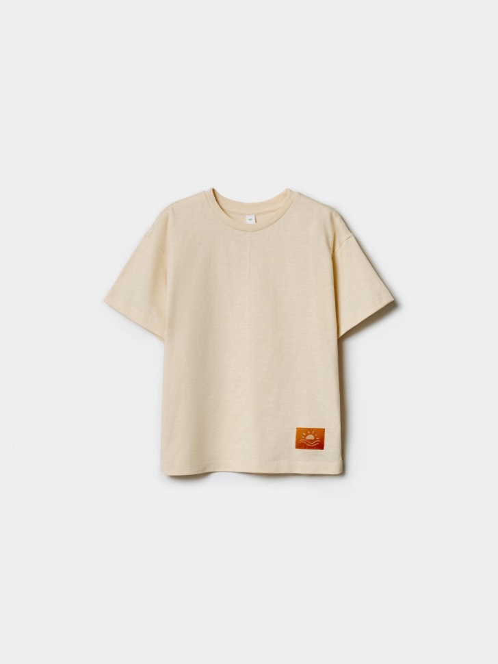 Футболка Sela оверсайз с принтом, бежевый, арт. 54368