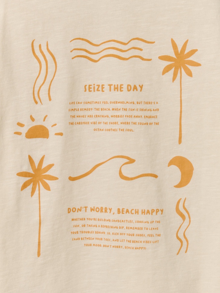 футболка оверсайз с принтом для мальчиков по цене 799 руб вид справа