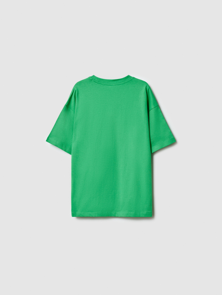 футболка оверсайз с принтом для мальчиков из россии вид сбоку