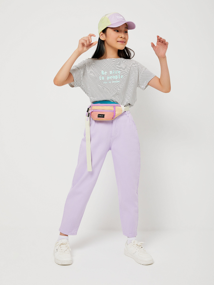 

Джинсы slouchy для девочек, Сиреневый