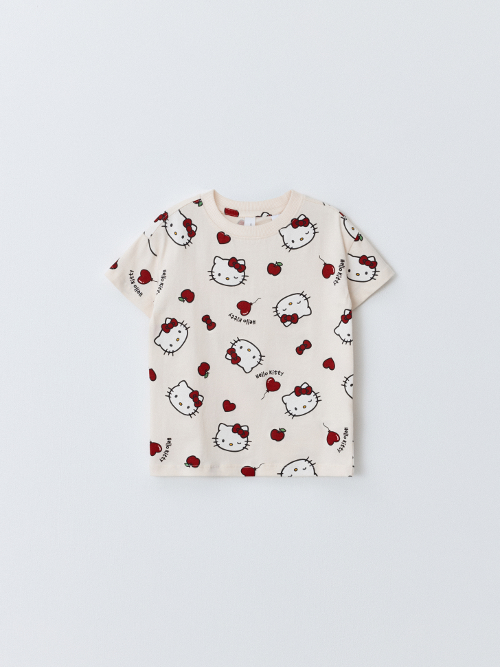 

Футболка с принтом Hello Kitty для девочек