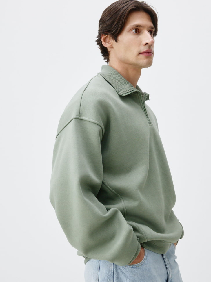 свитшот oversize fit с воротником 4680798677750 с промокодом