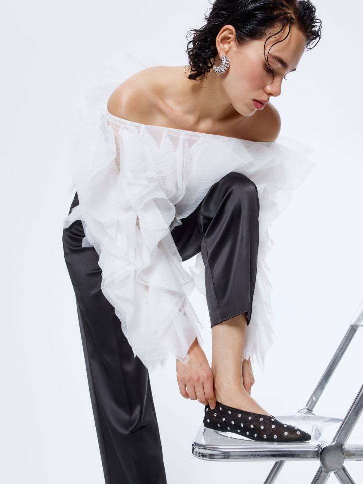 

Балетки из сетки с кристаллами, 5811205836