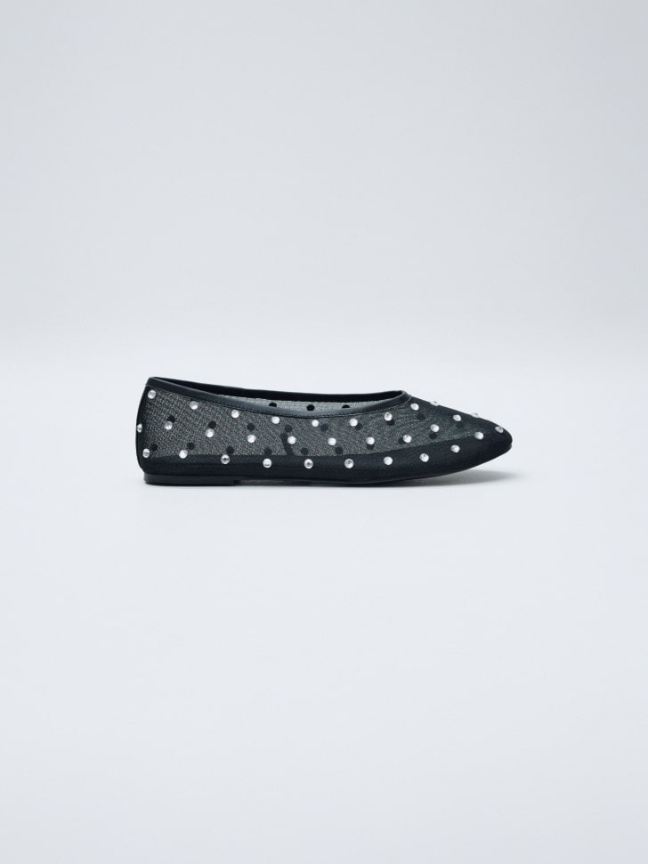 балетки из сетки с кристаллами 4610517046895 по акции