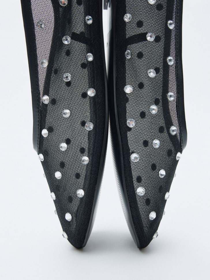 балетки из сетки с кристаллами 4610517046895 по низкой цене