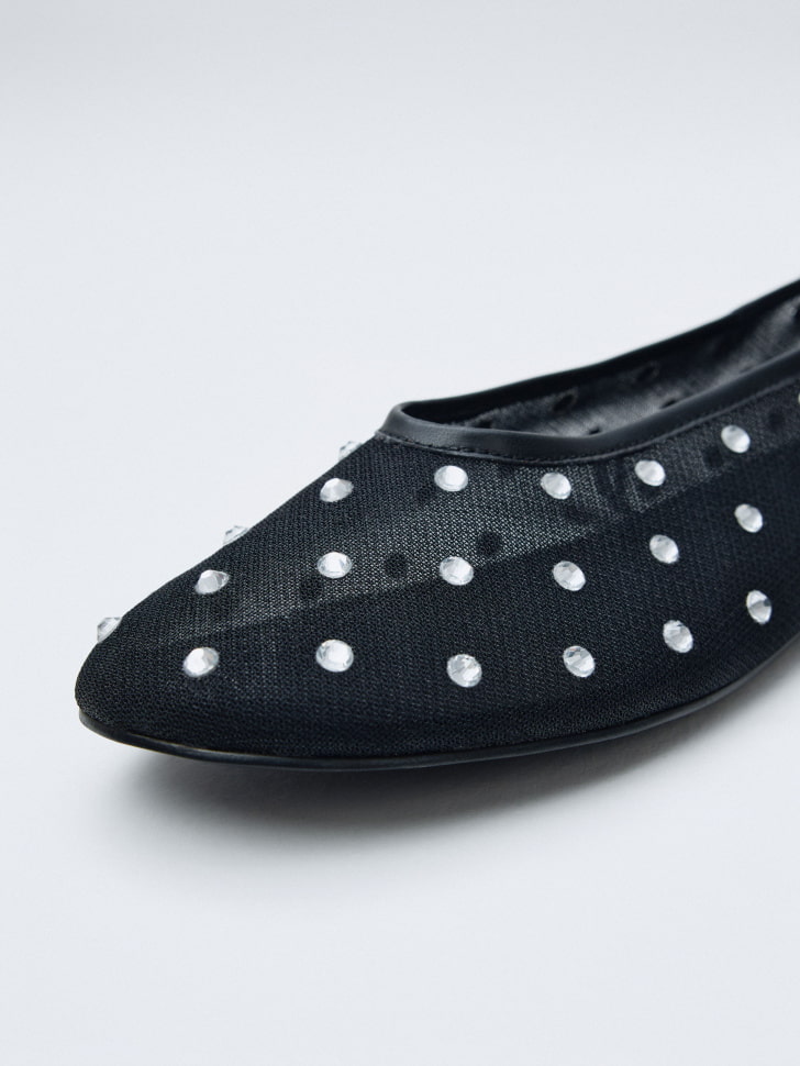 балетки из сетки с кристаллами 4610517046895 со скидкой