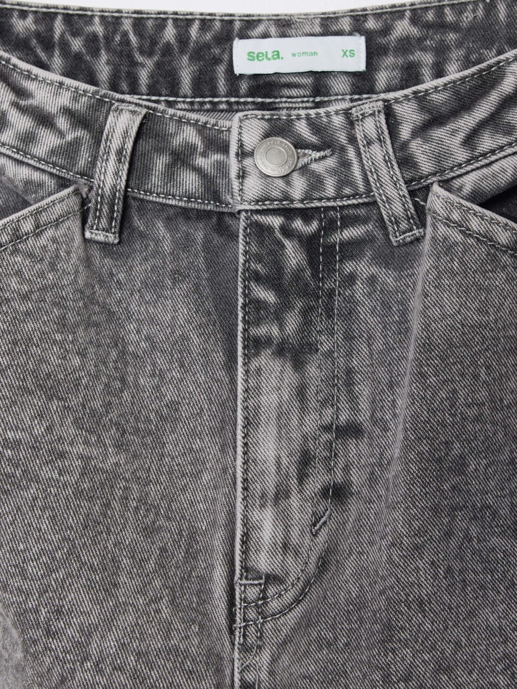 укороченные джинсы slouchy 4610517048196 по акции