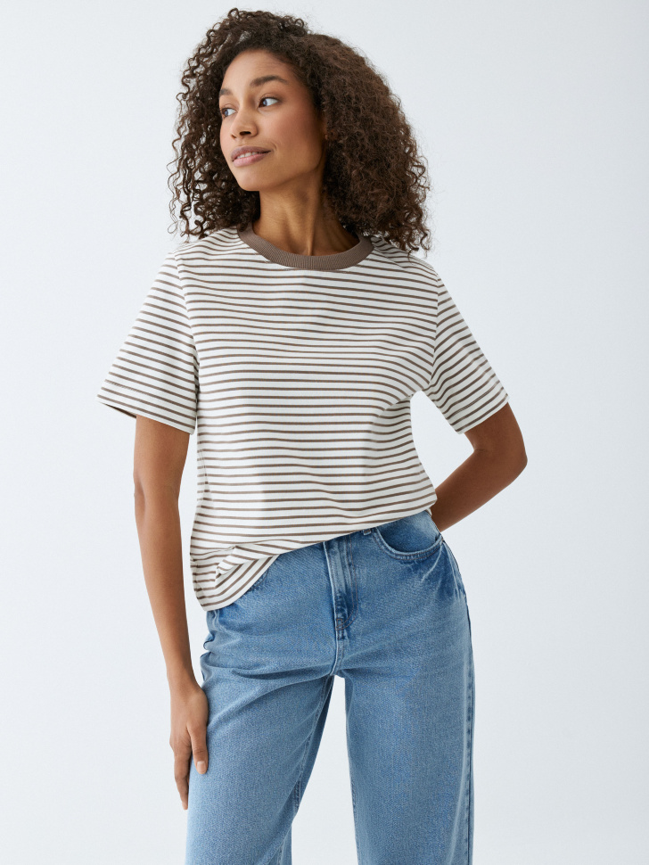 

Футболка JADE OVERSIZE FIT в полоску