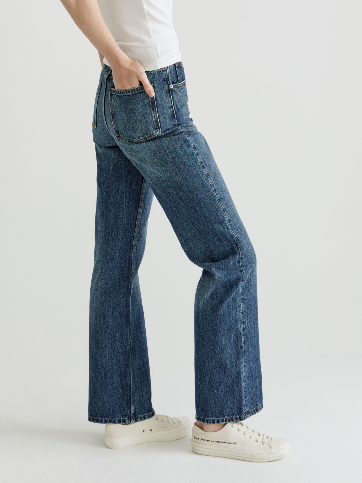 джинсы 411 wide leg tall из органического хлопка из хлопка спереди