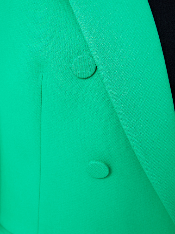 Двубортный жакет (зеленый, L) от Sela