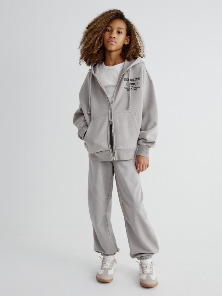 трикотажные брюки-парашюты для девочек 4680798477190 фотография