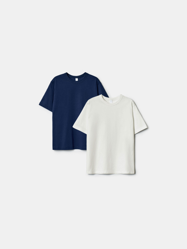 Набор из 2 детских базовых футболок Sela, разноцветный, арт. 42193