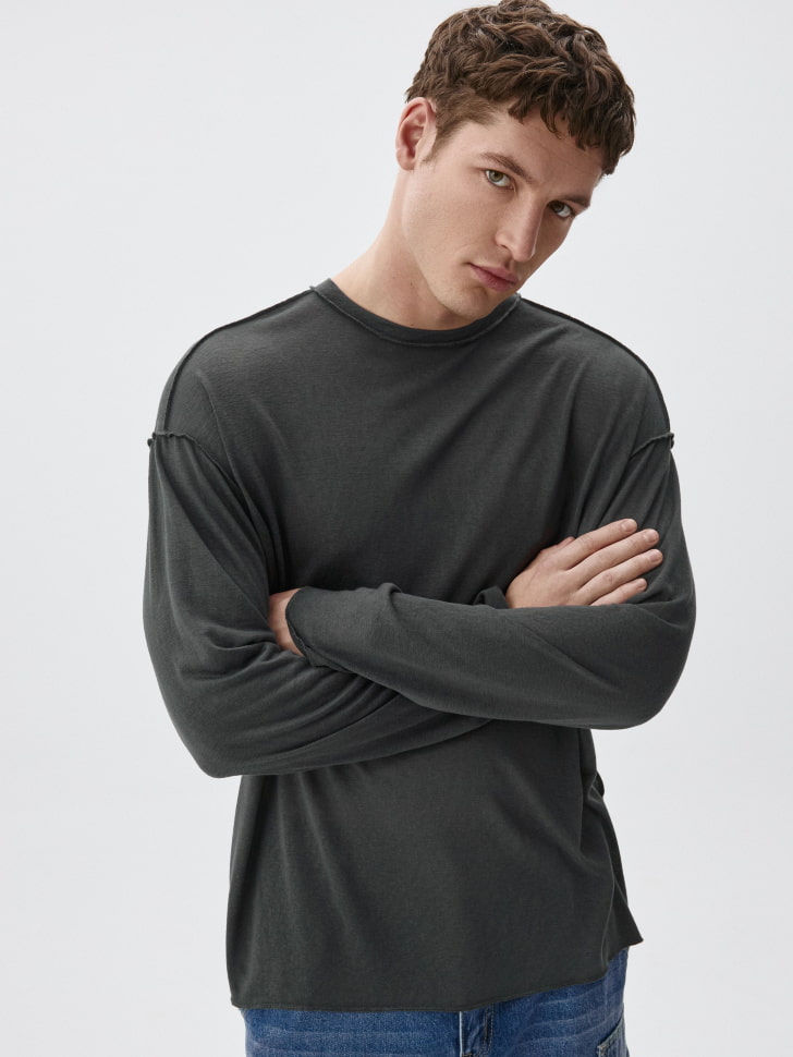 Лонгслив REGULAR FIT базовый