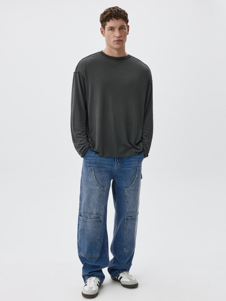 Лонгслив REGULAR FIT базовый. Фото №2