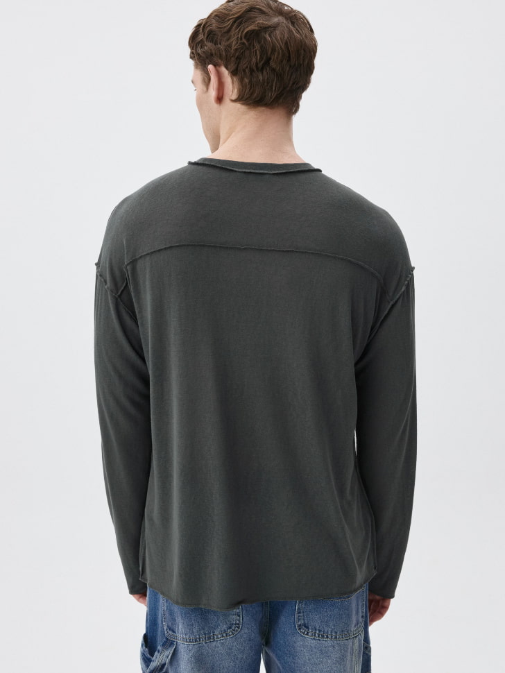 Лонгслив REGULAR FIT базовый. Фото №3