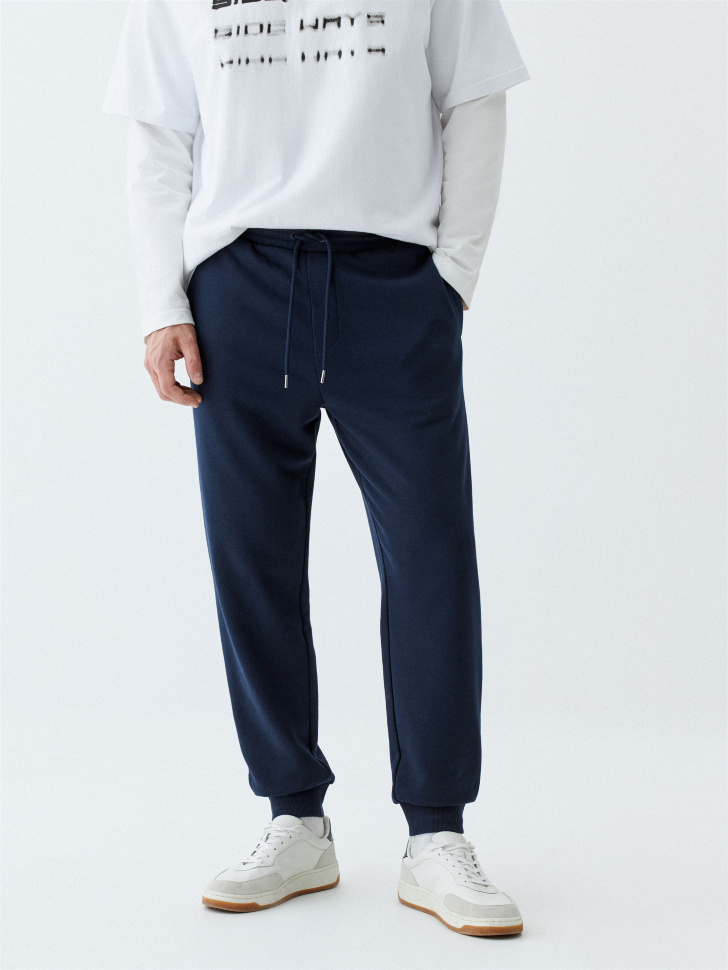 

Джоггеры из футера со средней посадкой