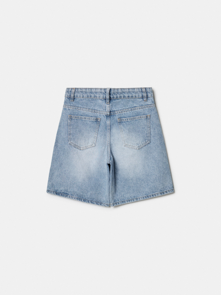 джинсовые шорты для мальчиков от бренда sela вид слева