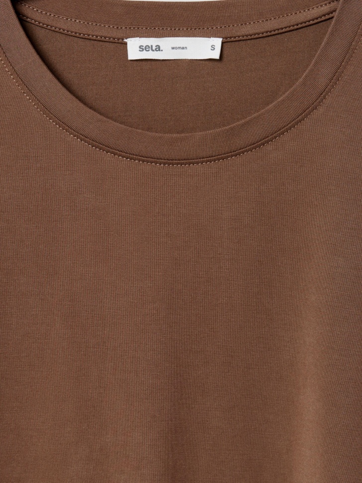 футболка оверсайз из смесовой вискозы из вискозы спереди