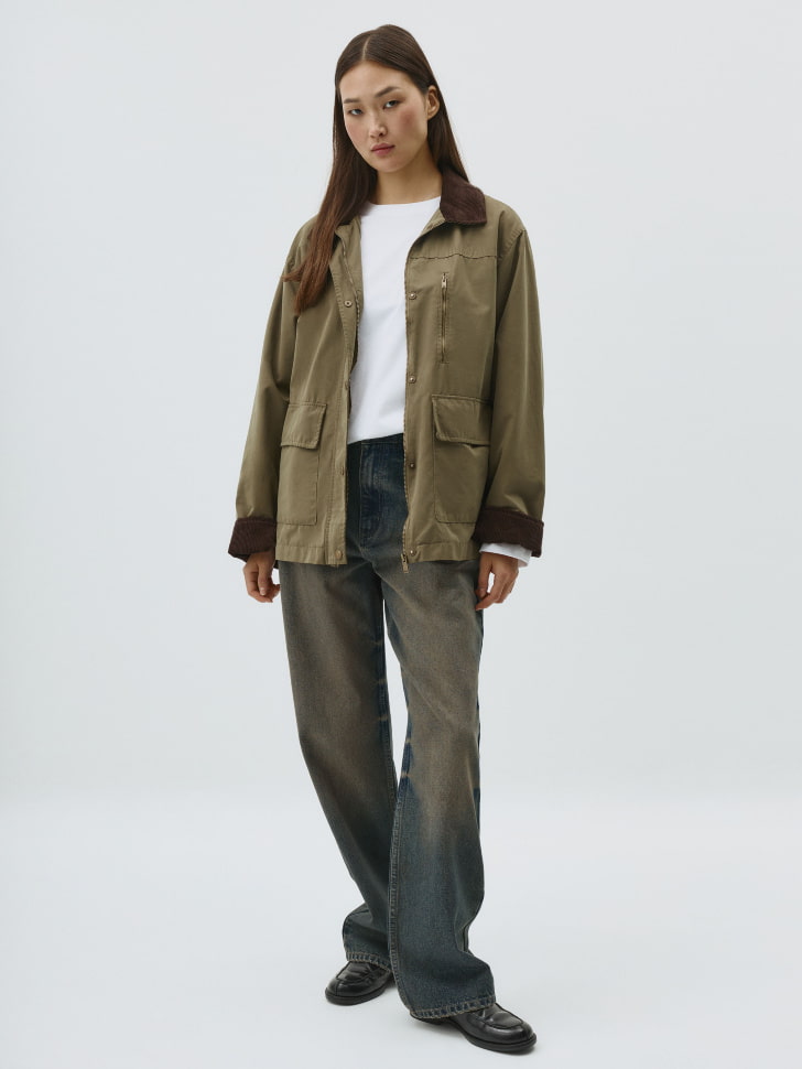 Джинсы Straight Fit с тинтом