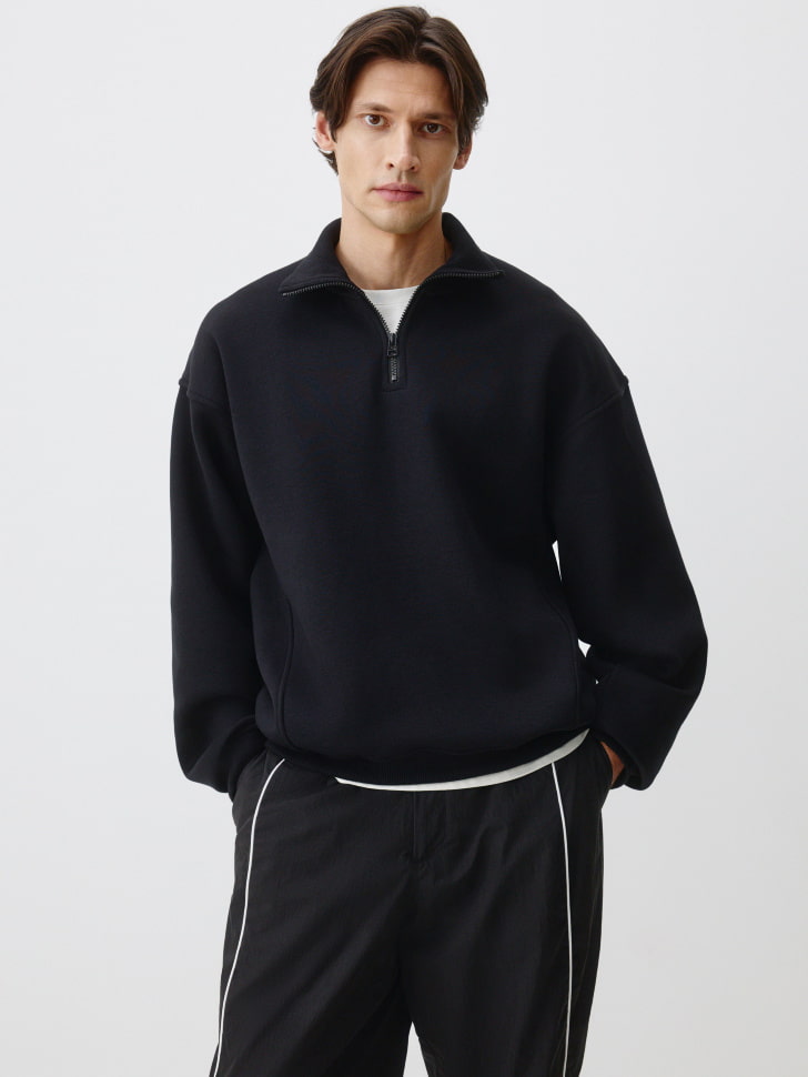 свитшот oversize fit с воротником 4680798646640 фотография