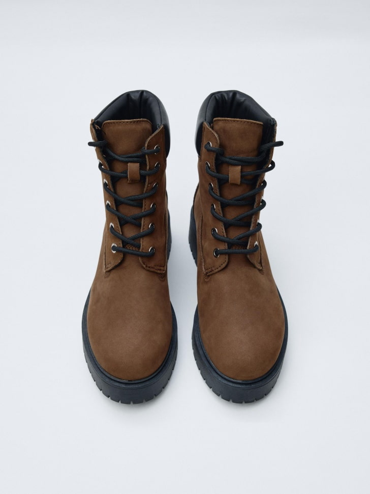 ботинки из натурального нубука 4610517255747 по низкой цене