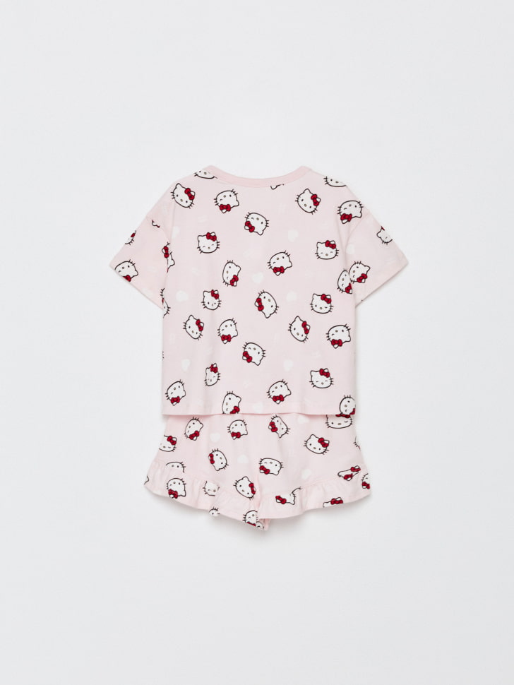 Пижама с принтом Hello Kitty для девочек. Фото №7