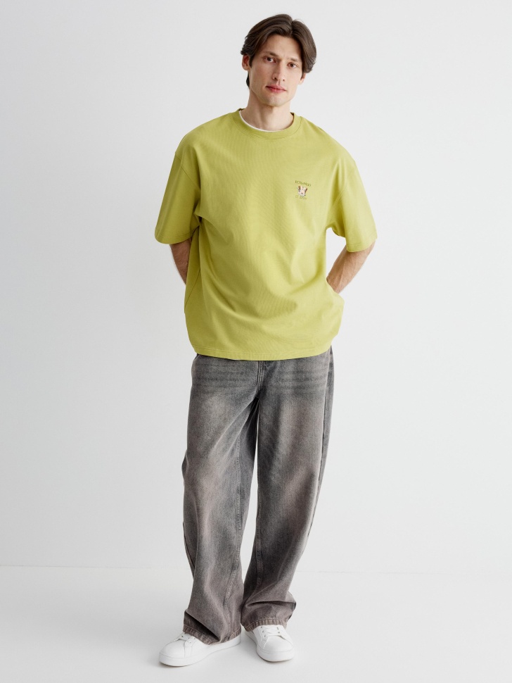 футболка с принтом  x союзмультфильм от бренда sela вид слева