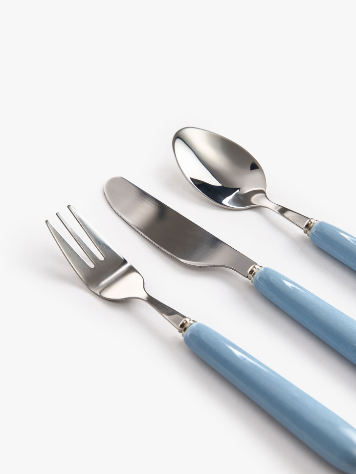 набор детских столовых приборов, 3 шт от бренда sela вид слева