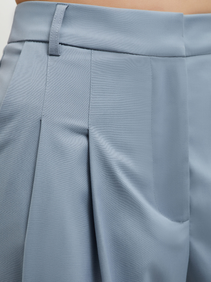 Классические широкие брюки (голубой, M) от Sela