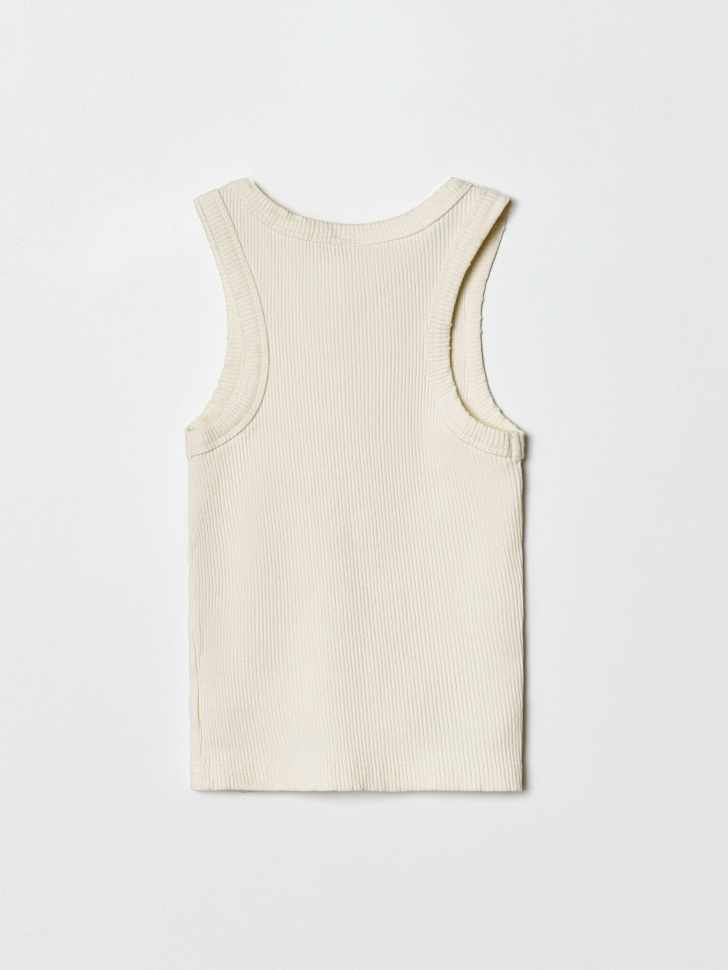 базовый топ с эффектом стирки для девочек от бренда sela вид слева