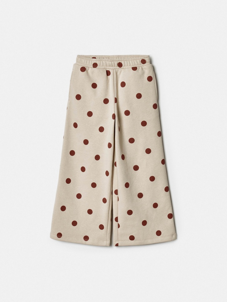 Широкие брюки SELA с принтом для девочек, арт. 38765