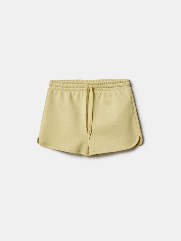 Трикотажные шорты для девочек SELA, желтый, арт. 45471