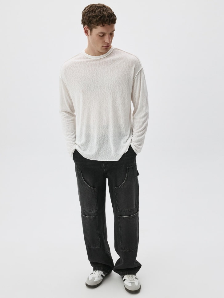 Лонгслив REGULAR FIT базовый. Фото №2