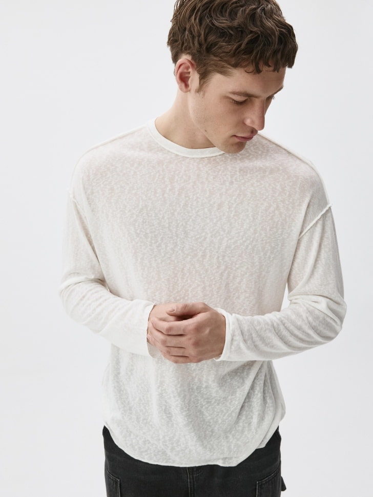 Лонгслив REGULAR FIT базовый. Фото №5