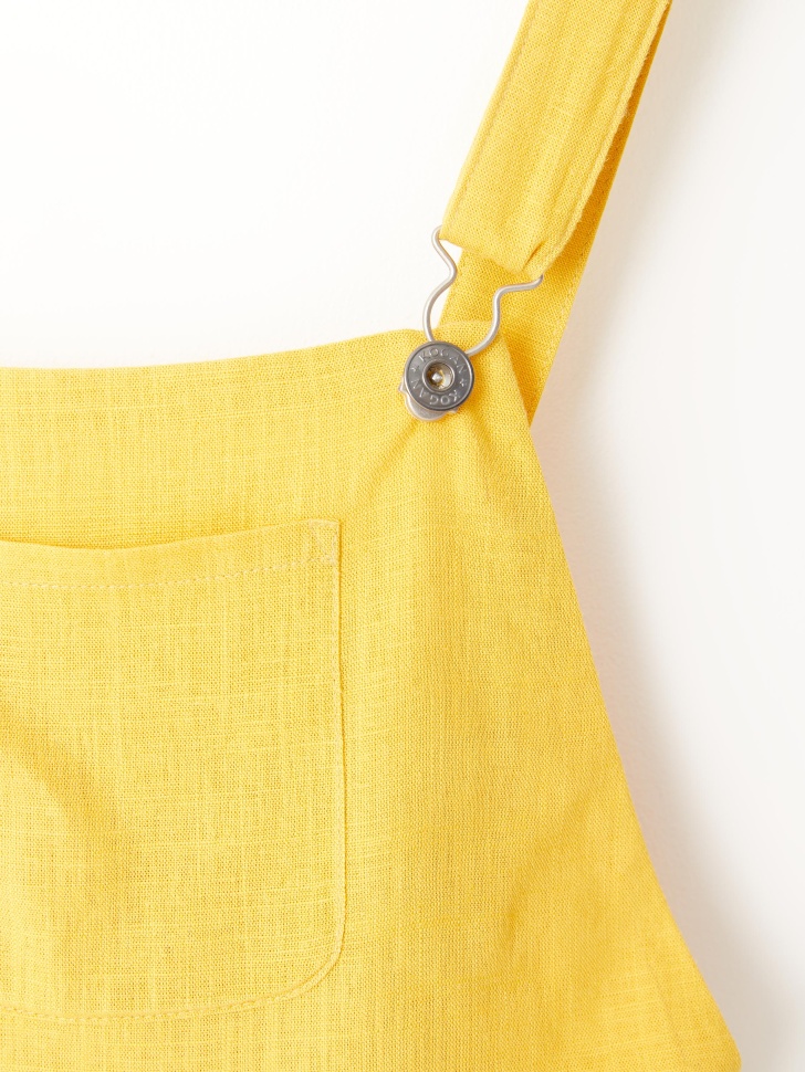 Сарафан с ярусной юбкой для девочек (желтый, 140/ 10-11 YEARS) от Sela