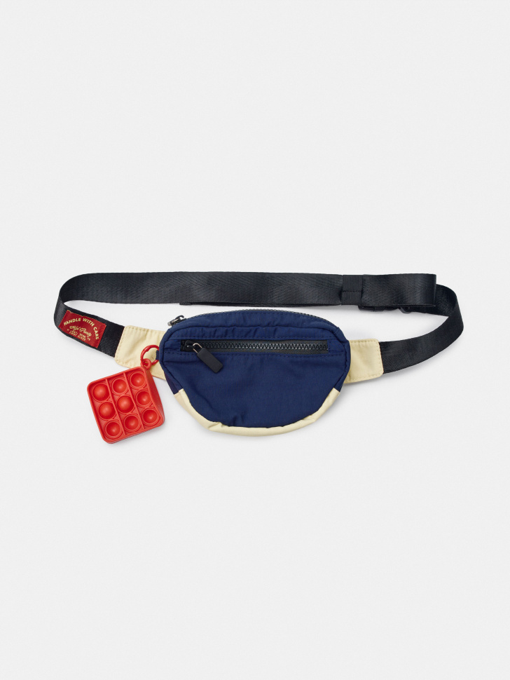 Поясная сумка SELA детская с брелоком, разноцветный, арт. 50484