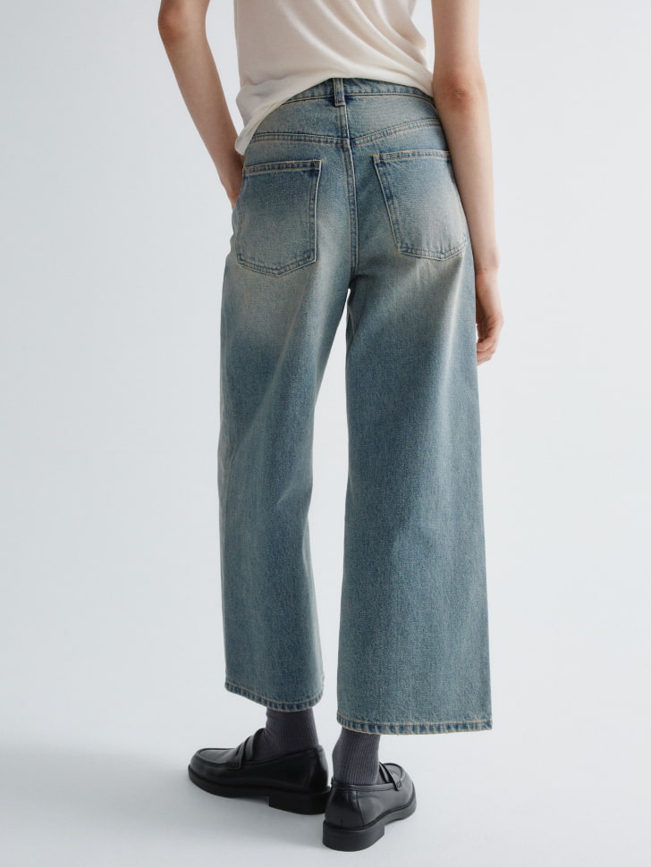 укороченные джинсы сulottes по цене 1299 руб вид справа