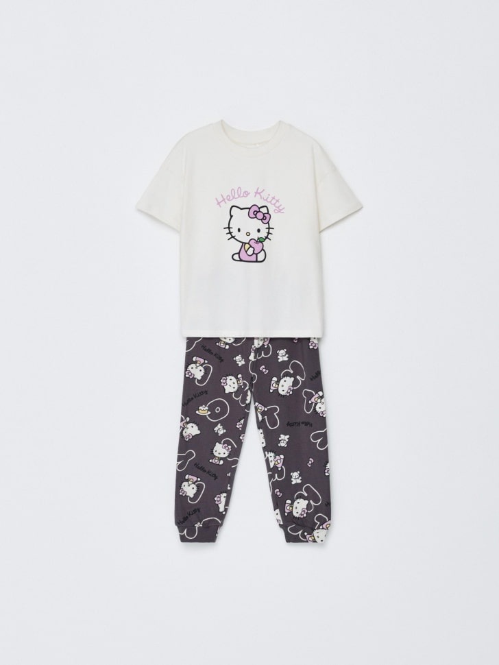 Пижама с принтом Hello Kitty для девочек