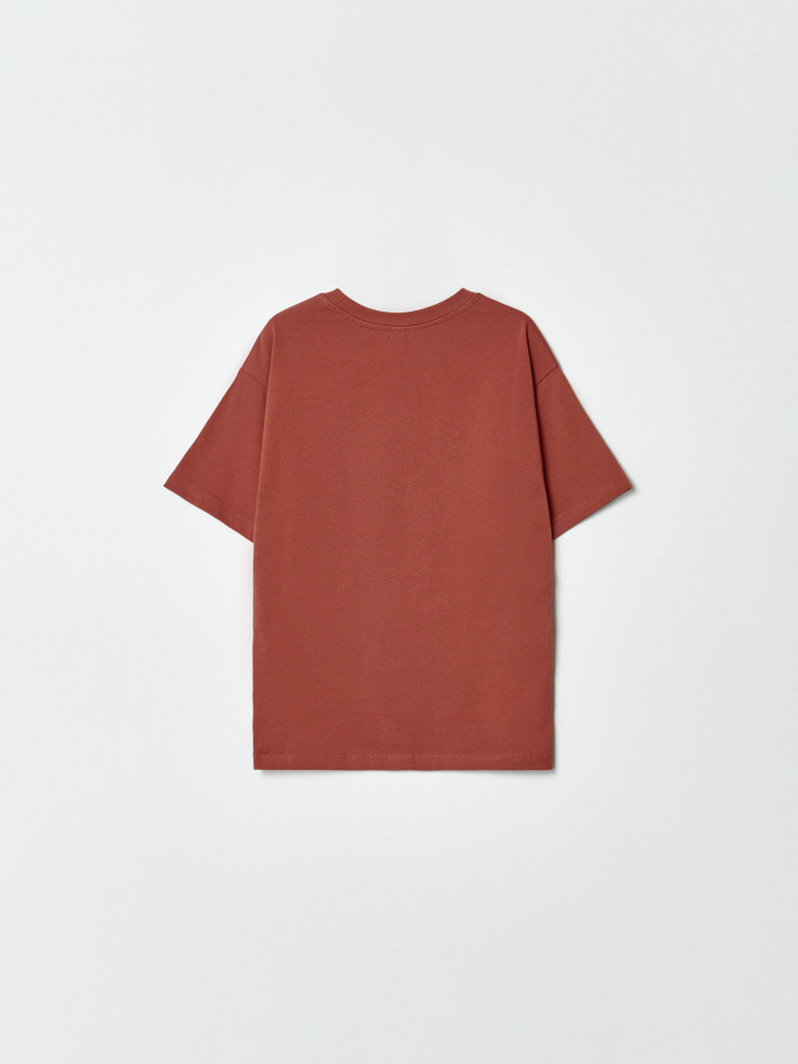 футболка оверсайз с принтом для мальчиков из россии вид сбоку