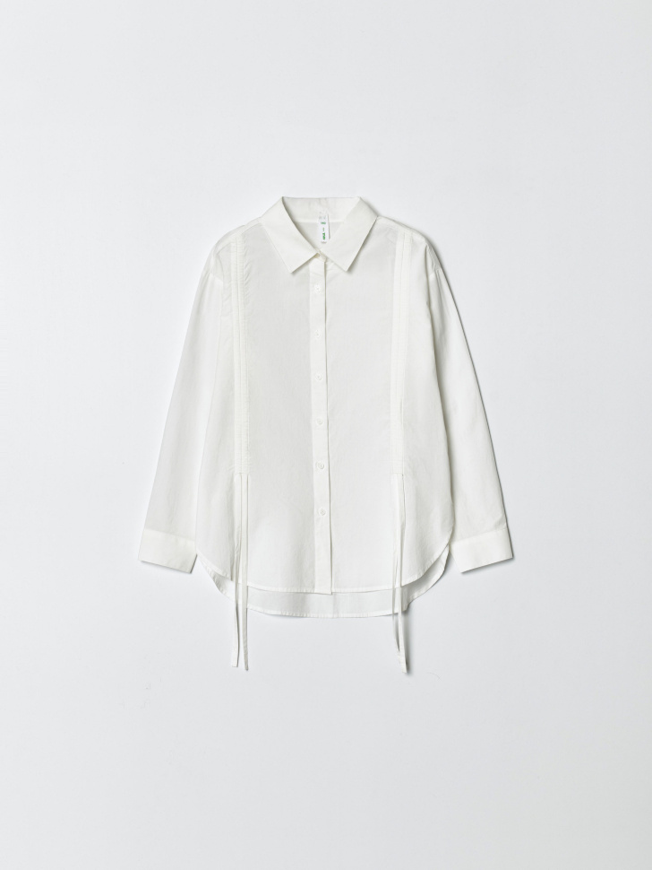 Блузка Sela школьная для девочек, белый, арт. 34510