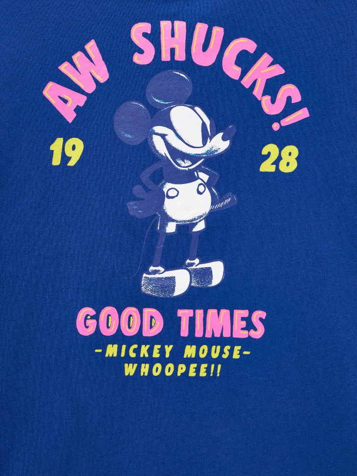 

Футболка оверсайз с принтом Disney Mickey Mouse для мальчиков, Синий