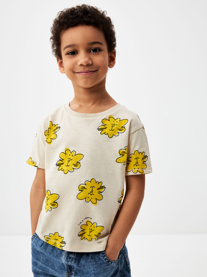 

Футболка оверсайз с принтом для мальчиков